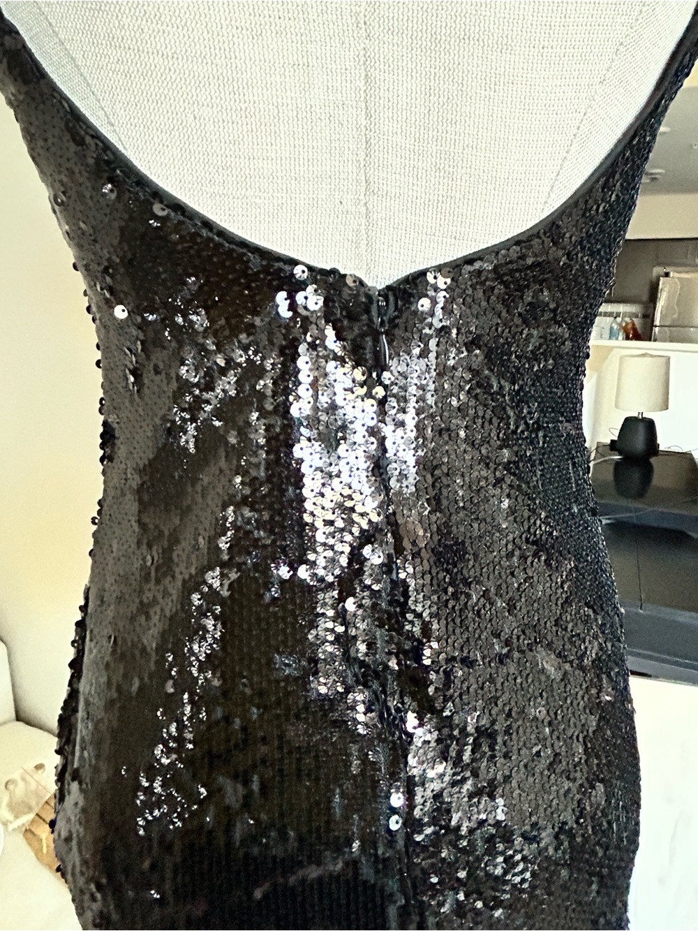 Princess Polly Black Sequin Mini Dress with Spaghetti Straps - Picture 5 of 10